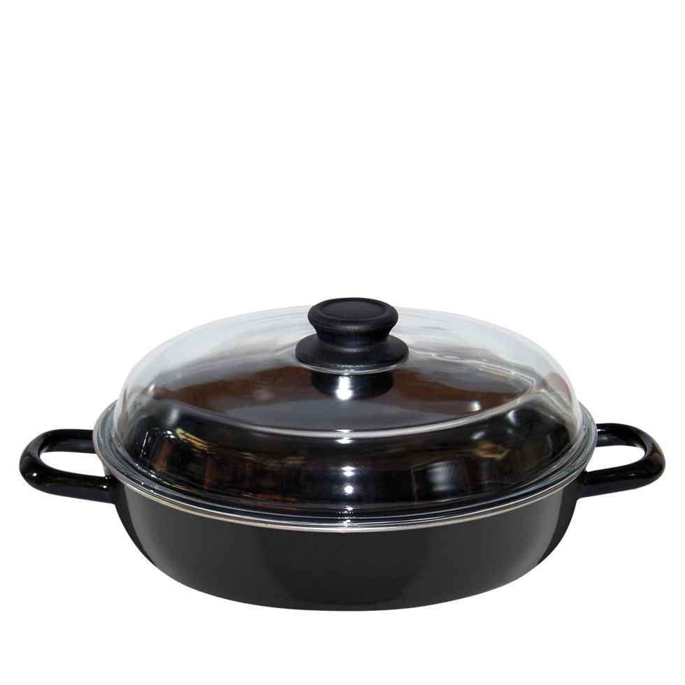 Schmorpfanne D24cm + GD   AKTION       SCHWARZ  * S *