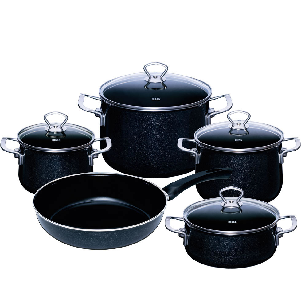 Premium Email-Topfset 5tlg     BLACK MAG    A K T I O N