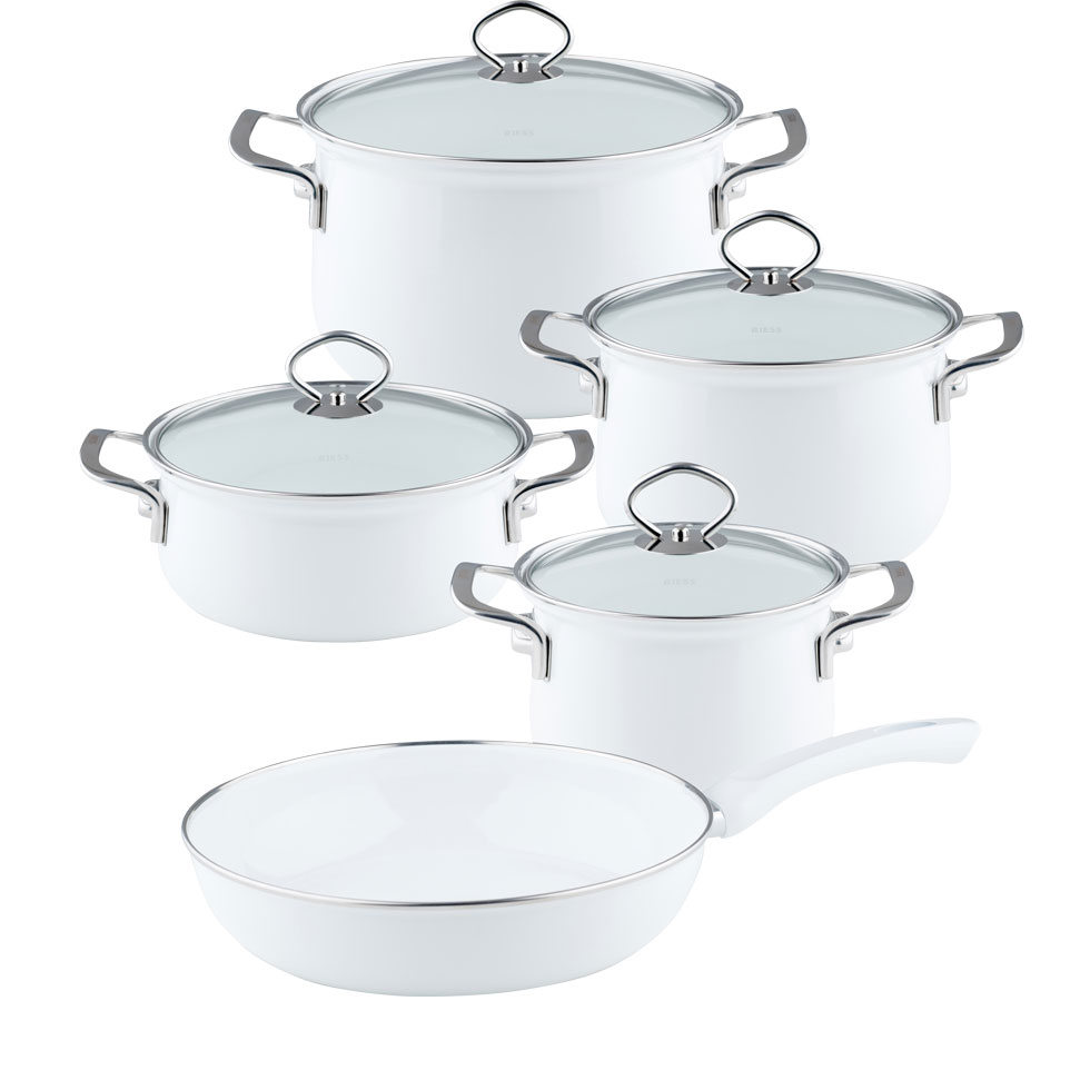 Premium Email-Topf-Set 5tlg   ARCTICWEISS    *A*