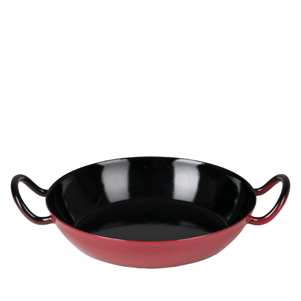 Schlemmerpfanne 24cm  COLOR rot   AKTION