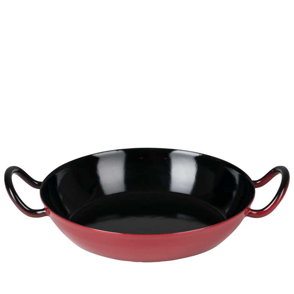 Schlemmerpfanne 26cm COLOR rot   AKTION